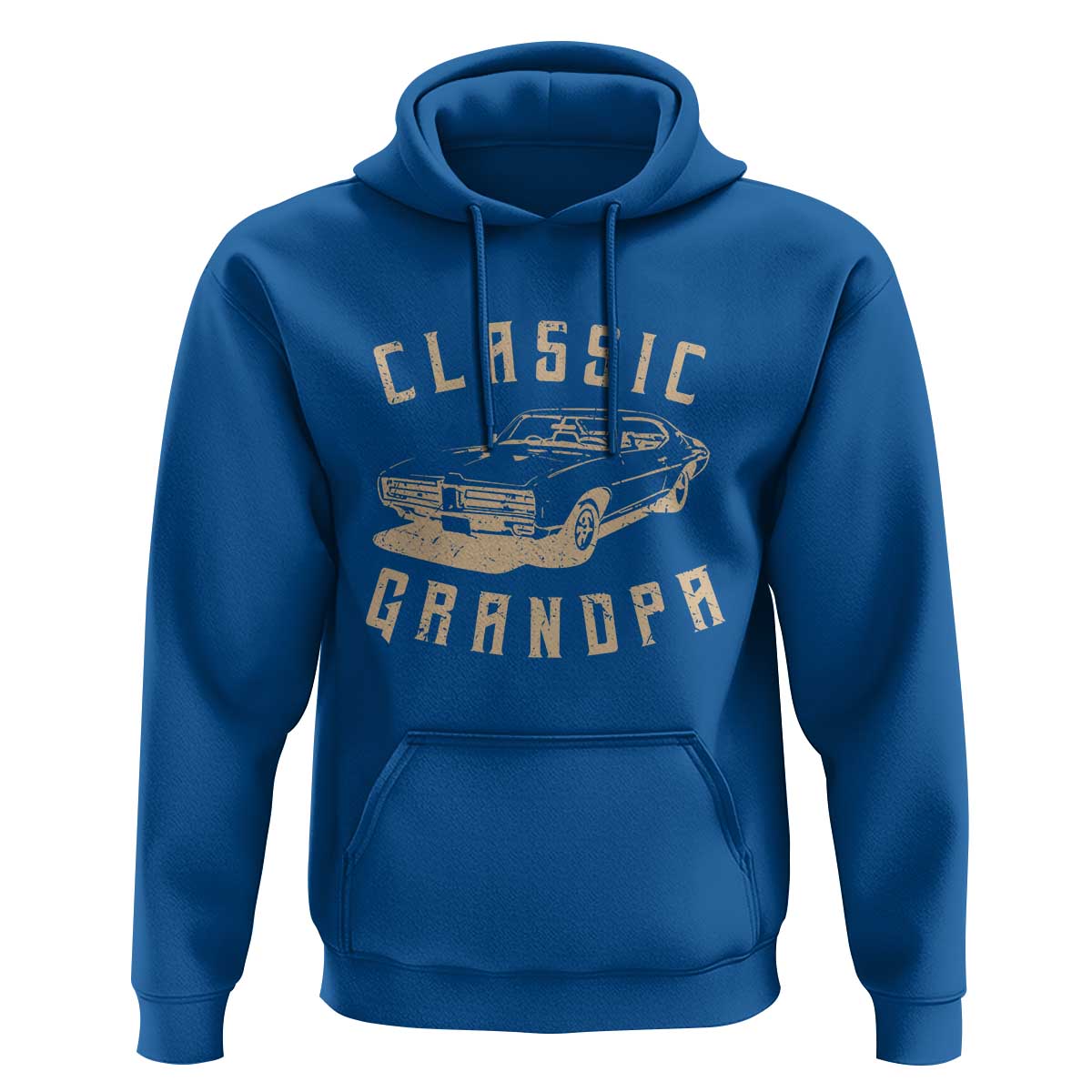 Funny Grandpa Classic Car Graphic Hoodie