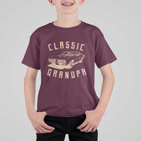 Funny Grandpa Classic Car Graphic T Shirt For Kid