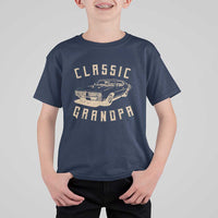 Funny Grandpa Classic Car Graphic T Shirt For Kid