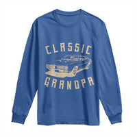 Funny Grandpa Classic Car Graphic Long Sleeve Shirt