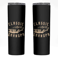 Funny Grandpa Classic Car Graphic Skinny Tumbler