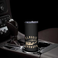 Funny Grandpa Classic Car Graphic Skinny Tumbler