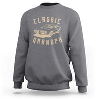 Funny Grandpa Classic Car Graphic Sweatshirt