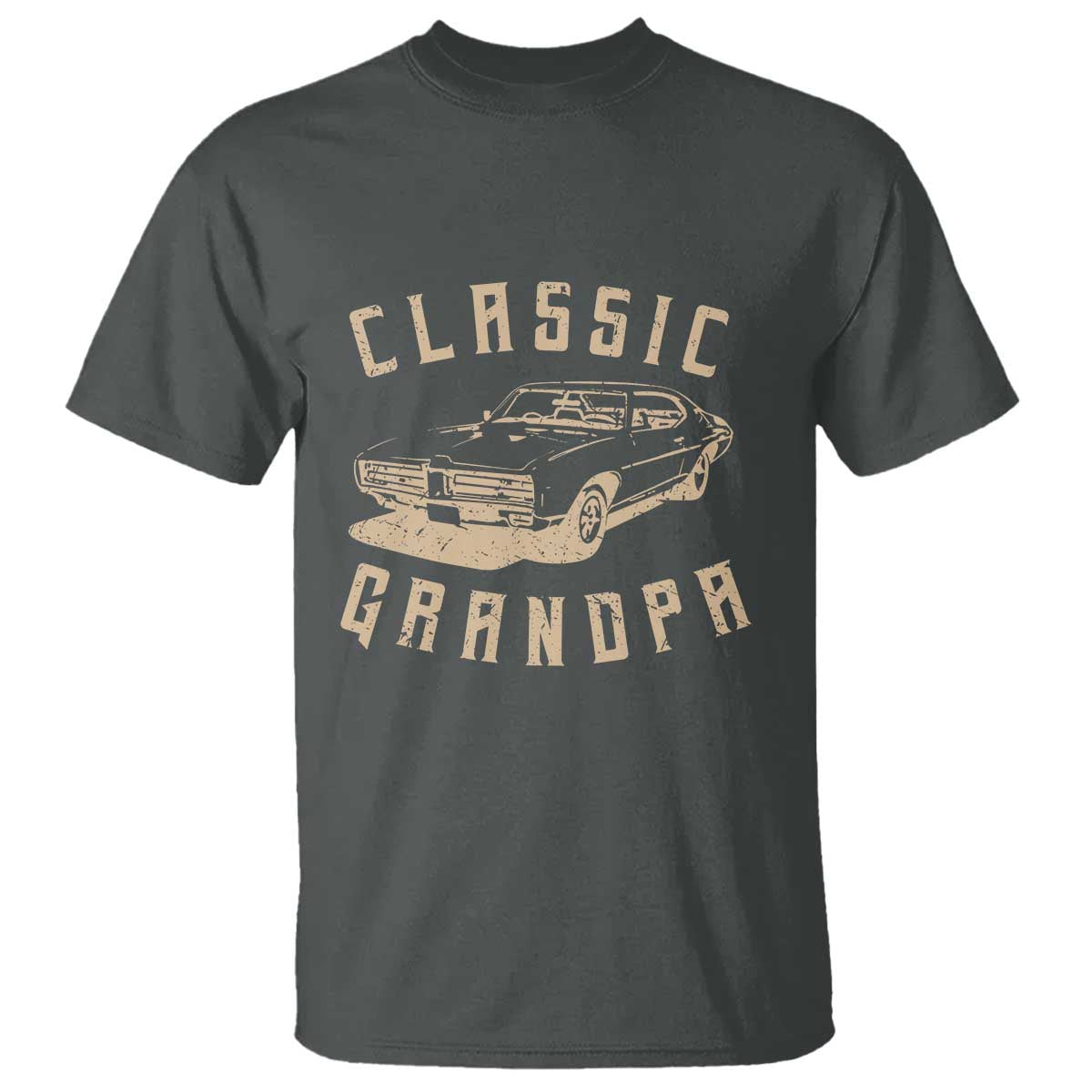 Funny Grandpa Classic Car Graphic T Shirt