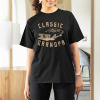 Funny Grandpa Classic Car Graphic T Shirt For Women