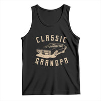 Funny Grandpa Classic Car Graphic Tank Top