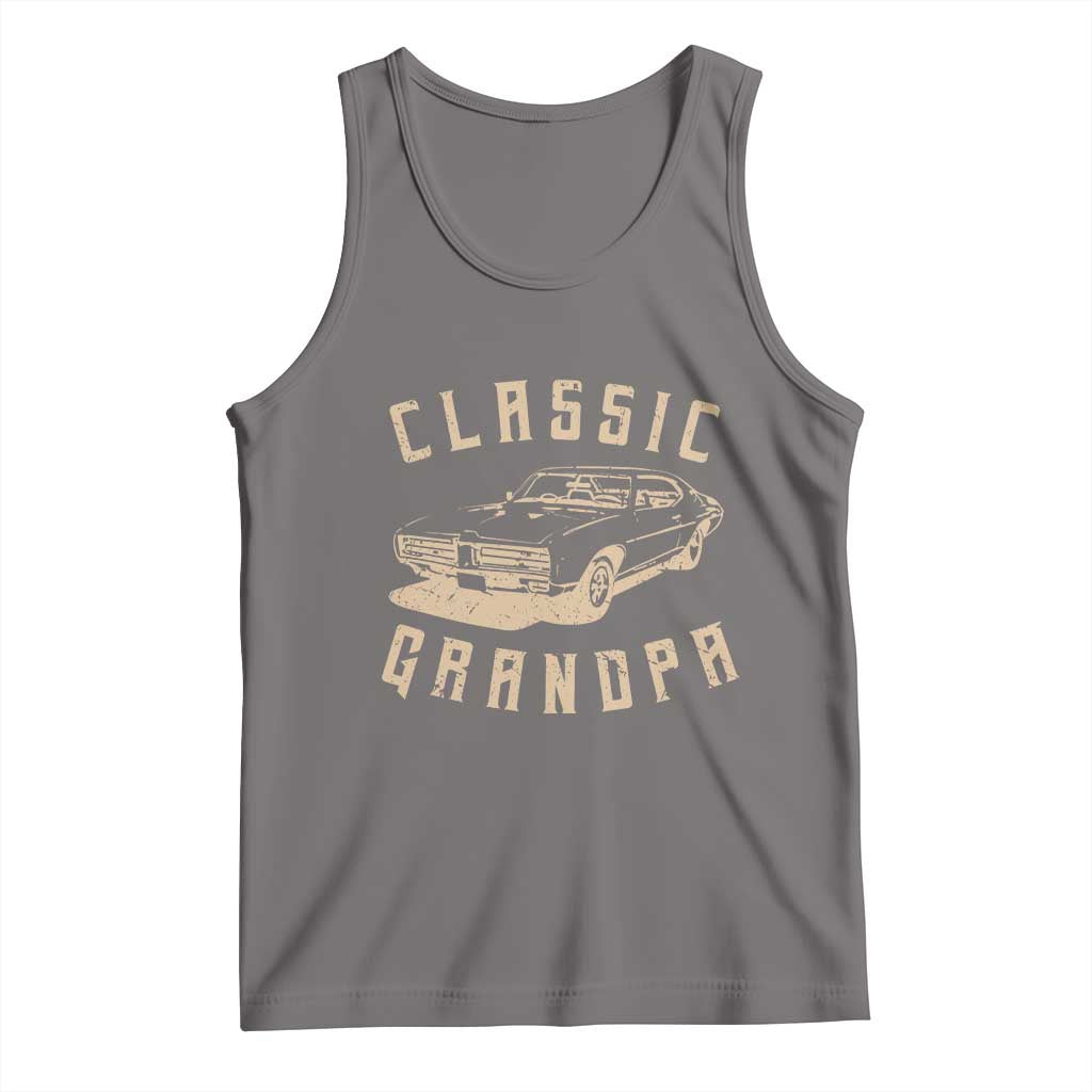 Funny Grandpa Classic Car Graphic Tank Top