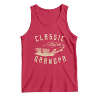 Funny Grandpa Classic Car Graphic Tank Top