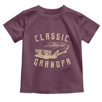 Funny Grandpa Classic Car Graphic Toddler T Shirt