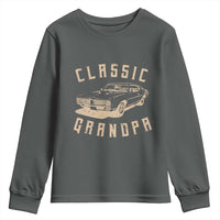 Funny Grandpa Classic Car Graphic Youth Sweatshirt