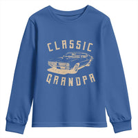 Funny Grandpa Classic Car Graphic Youth Sweatshirt