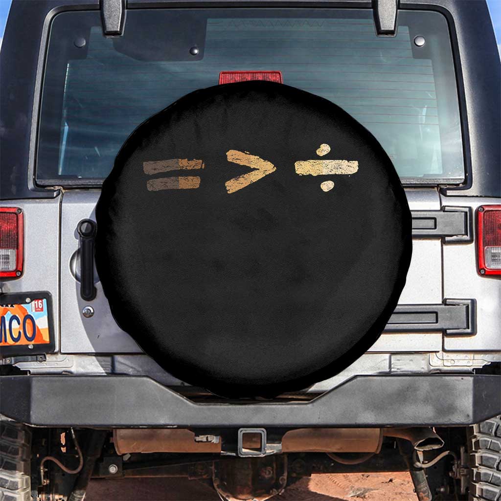 Equality Is Better than Division Spare Tire Cover Equal Rights Math Symbol