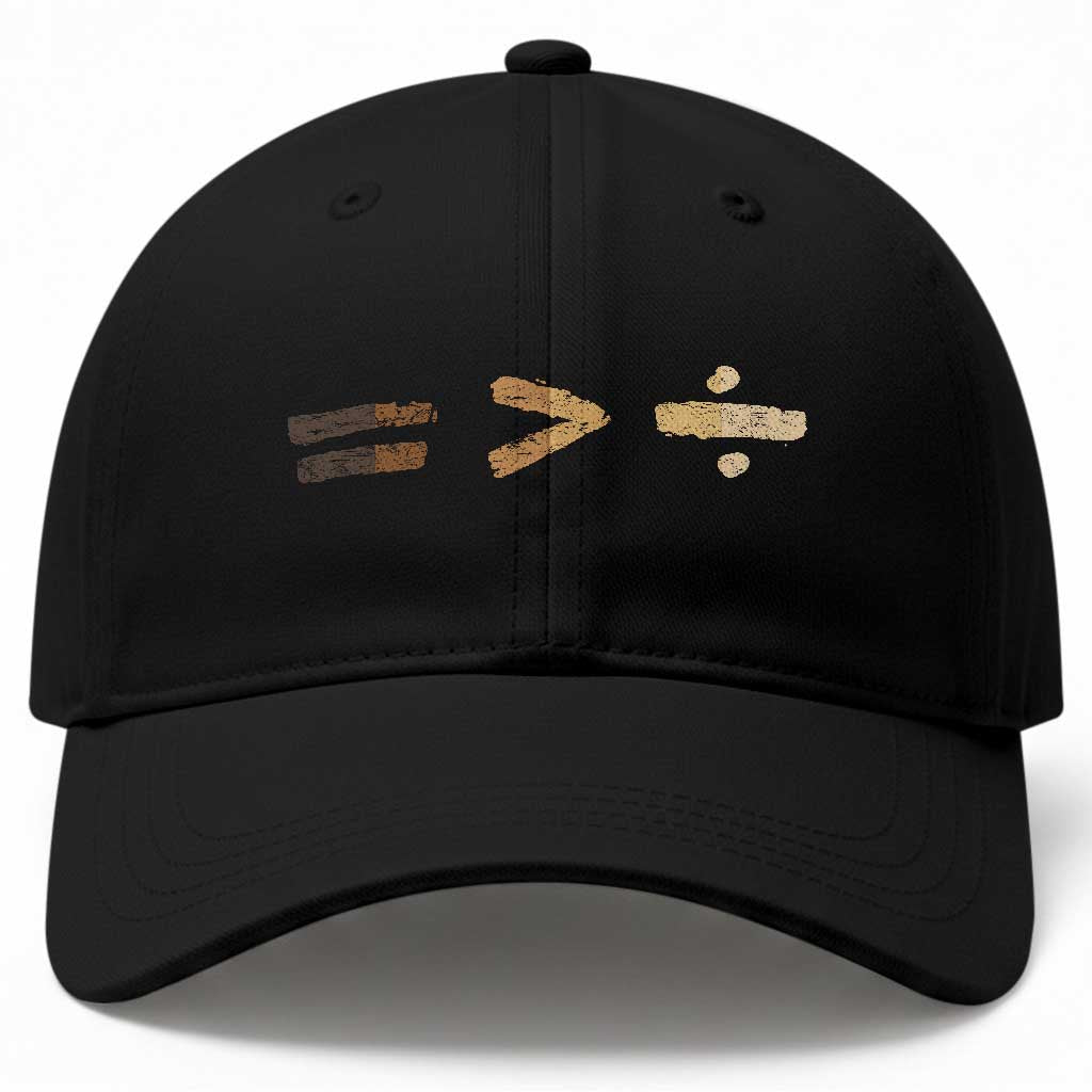 Equality Is Better than Division Baseball Cap Equal Rights Math Symbol