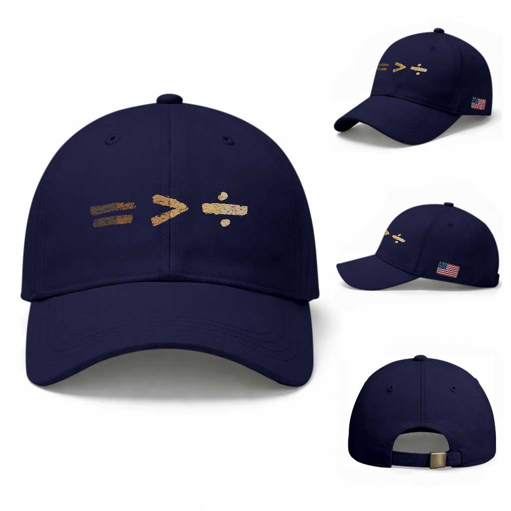 Equality Is Better than Division Baseball Cap Equal Rights Math Symbol