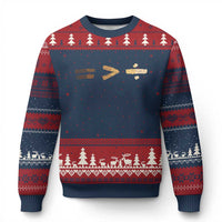 Equality Is Better than Division Ugly Christmas Sweater Equal Rights Math Symbol