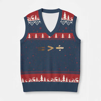 Equality Is Better than Division V-Neck Knit Sweater Vest Equal Rights Math Symbol
