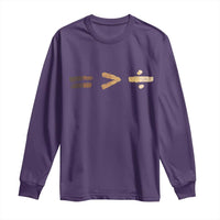 Equality Is Better than Division Long Sleeve Shirt Equal Rights Math Symbol