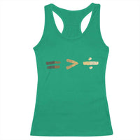 Equality Is Better than Division Racerback Tank Top Equal Rights Math Symbol