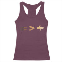 Equality Is Better than Division Racerback Tank Top Equal Rights Math Symbol