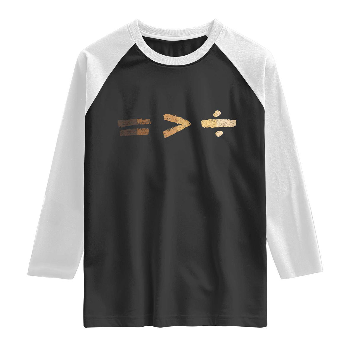 Equality Is Better than Division Raglan Shirt Equal Rights Math Symbol
