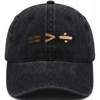 Equality Is Better than Division Washed Cotton Baseball Cap Equal Rights Math Symbol