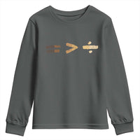Equality Is Better than Division Youth Sweatshirt Equal Rights Math Symbol