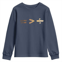 Equality Is Better than Division Youth Sweatshirt Equal Rights Math Symbol
