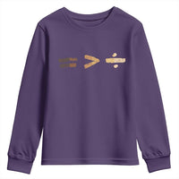 Equality Is Better than Division Youth Sweatshirt Equal Rights Math Symbol