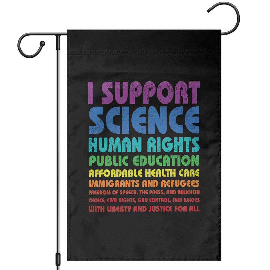 I Support Progressive Liberal Democratic Causes Protest Garden Flag