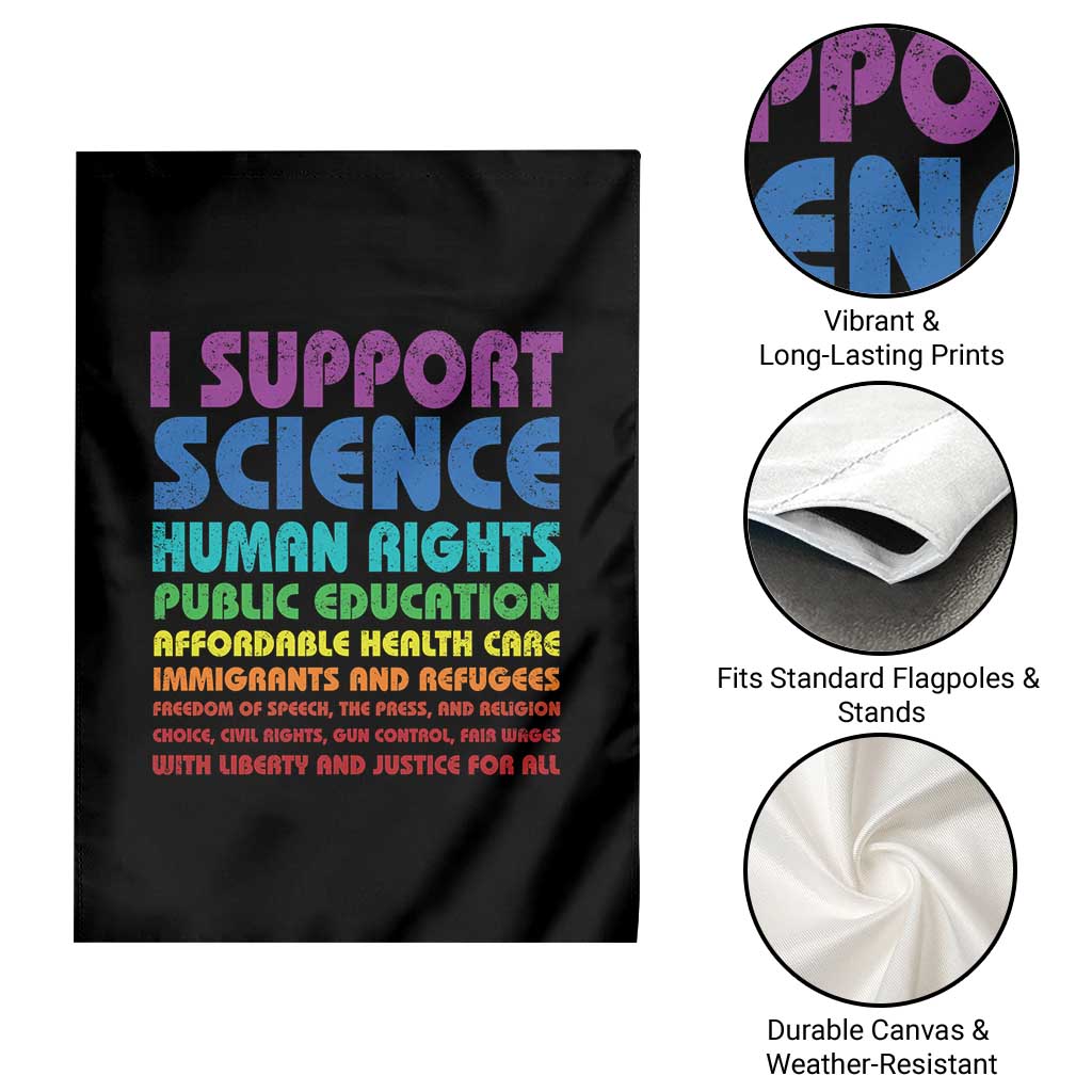 I Support Progressive Liberal Democratic Causes Protest Garden Flag