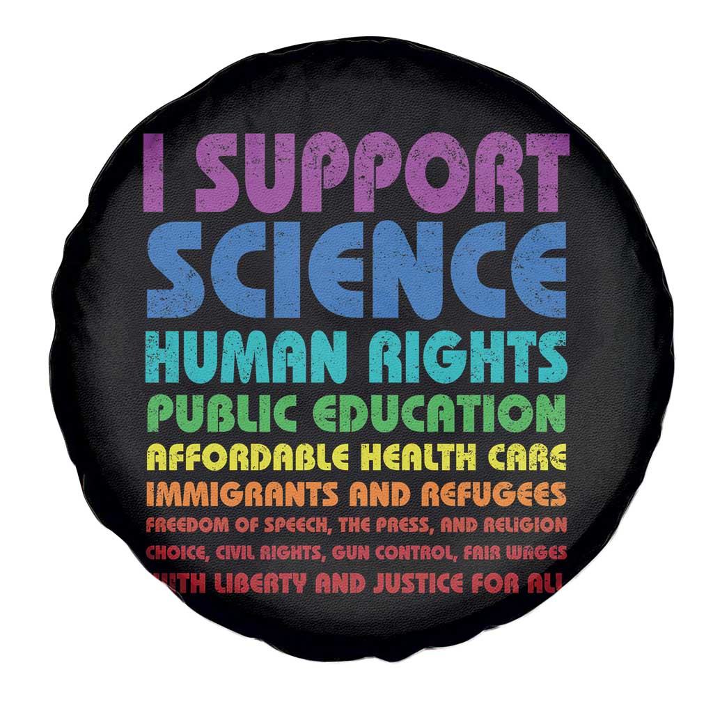 I Support Progressive Liberal Democratic Causes Protest Spare Tire Cover