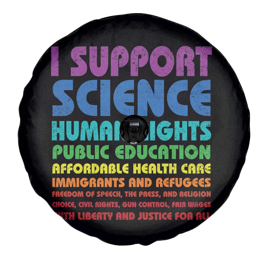 I Support Progressive Liberal Democratic Causes Protest Spare Tire Cover