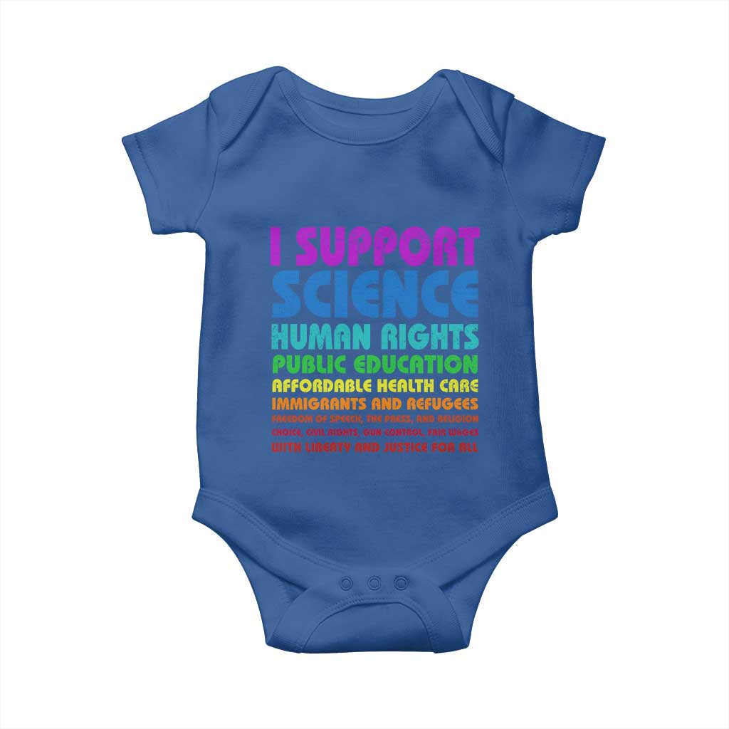 I Support Progressive Liberal Democratic Causes Protest Baby Onesie