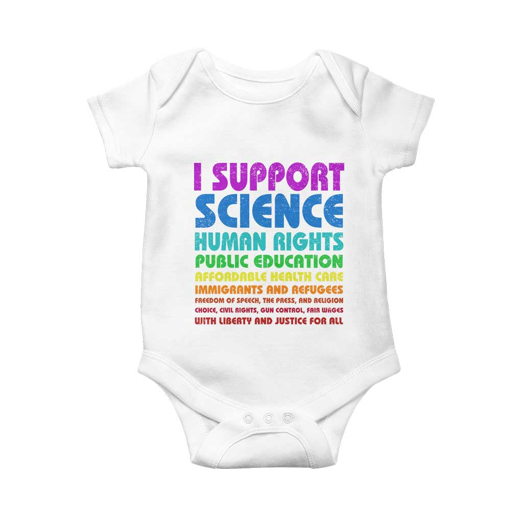 I Support Progressive Liberal Democratic Causes Protest Baby Onesie