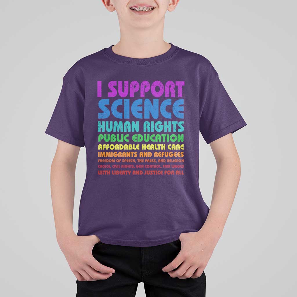 I Support Progressive Liberal Democratic Causes Protest T Shirt For Kid