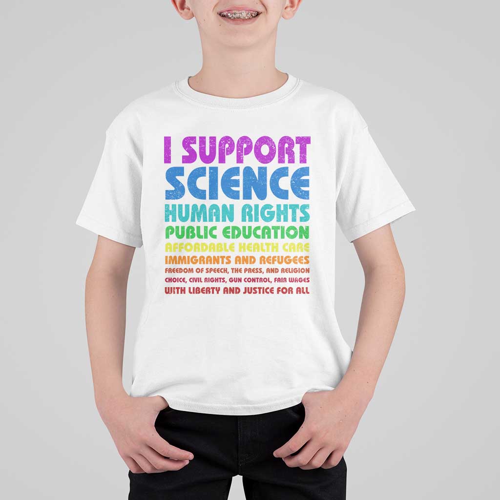 I Support Progressive Liberal Democratic Causes Protest T Shirt For Kid