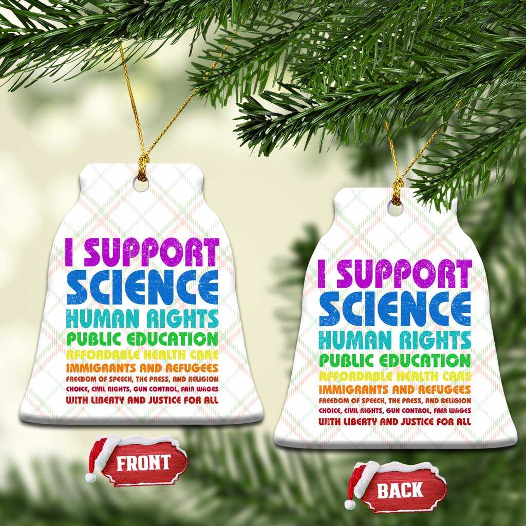 I Support Progressive Liberal Democratic Causes Protest Ceramic Ornament