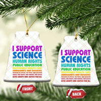 I Support Progressive Liberal Democratic Causes Protest Ceramic Ornament