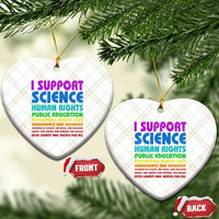 I Support Progressive Liberal Democratic Causes Protest Ceramic Ornament