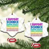 I Support Progressive Liberal Democratic Causes Protest Ceramic Ornament