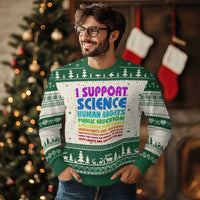 I Support Progressive Liberal Democratic Causes Protest Ugly Christmas Sweater