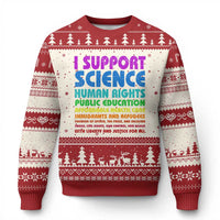 I Support Progressive Liberal Democratic Causes Protest Ugly Christmas Sweater