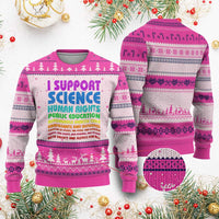 I Support Progressive Liberal Democratic Causes Protest Ugly Christmas Sweater