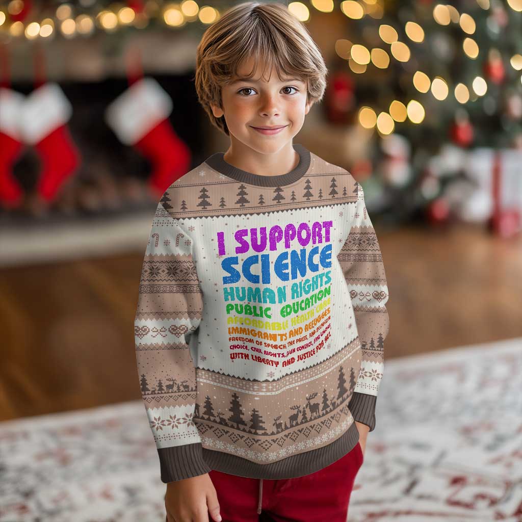I Support Progressive Liberal Democratic Causes Protest Ugly Christmas Sweater