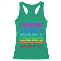 I Support Progressive Liberal Democratic Causes Protest Racerback Tank Top