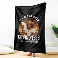 Black History African Melanin Cowgirl Throw Blanket Country Girls African American Western Tribute