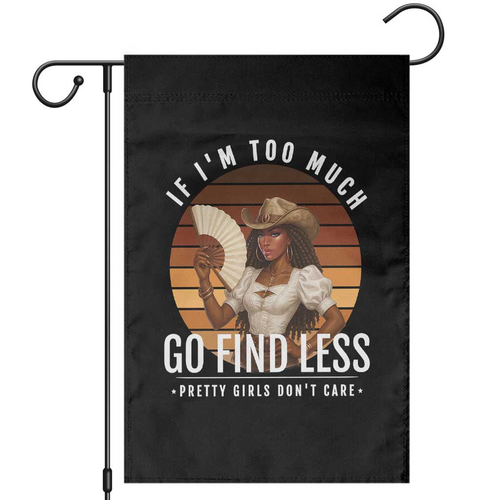 Black History African Melanin Cowgirl Garden Flag Country Girls African American Western Tribute
