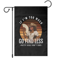 Black History African Melanin Cowgirl Garden Flag Country Girls African American Western Tribute
