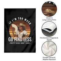 Black History African Melanin Cowgirl Garden Flag Country Girls African American Western Tribute
