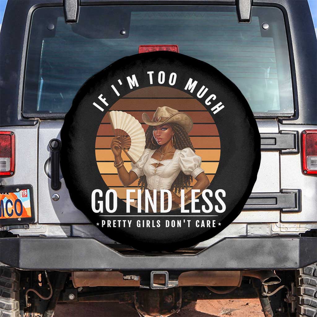 Black History African Melanin Cowgirl Spare Tire Cover Country Girls African American Western Tribute